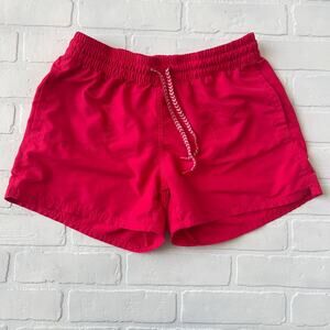 The North Face Women's Bright Pink Shorts with Chevron Drawstring -sz M
